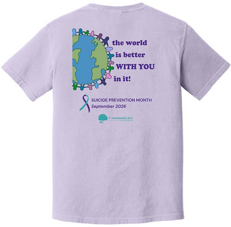 September T-Shirt of the Month: Better with you- Suicide Prevention Month